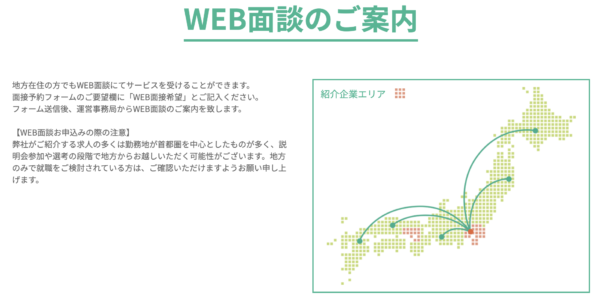 jobspringのWEB面談